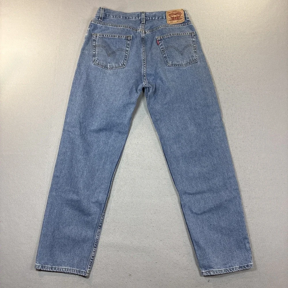 Vtg LEVI'S Jeans Mens 36x34 (34x32) Denim Blue 550 Relaxed‎ Fit Y2K 2005